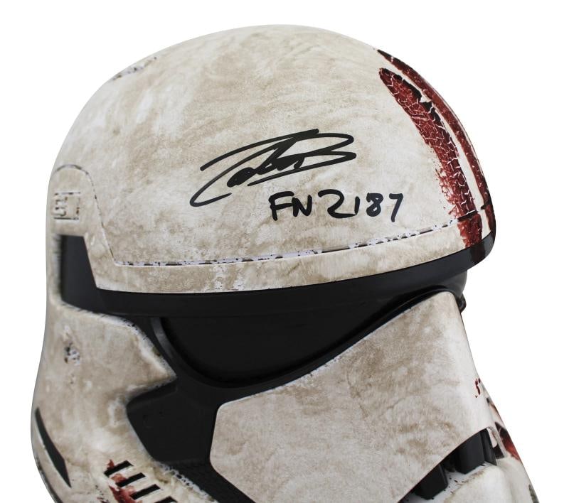 John Boyega Star Wars "FN-2187" Authentic Signed Bloody Full Size Helmet BAS - 3