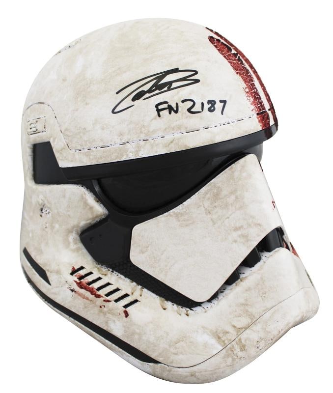 John Boyega Star Wars "FN-2187" Authentic Signed Bloody Full Size Helmet BAS - 4