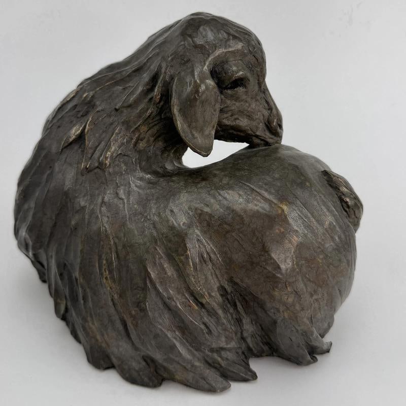 Signed Robin J. Laws 2/30 Baby Goat Bronze Art Sculpture of Skamper 1998 - 3