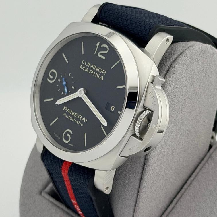2022 Panerai Luminor Marina PAM01312 PAM 1312 44mm Black Dial Steel Box Papers - 3