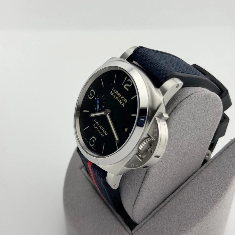 2022 Panerai Luminor Marina PAM01312 PAM 1312 44mm Black Dial Steel Box Papers - 6