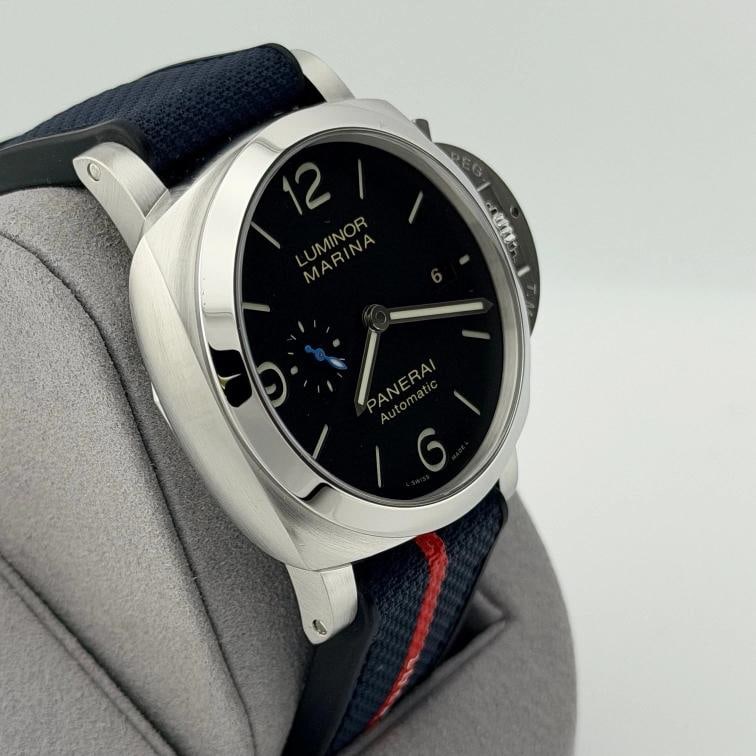 2022 Panerai Luminor Marina PAM01312 PAM 1312 44mm Black Dial Steel Box Papers - 7