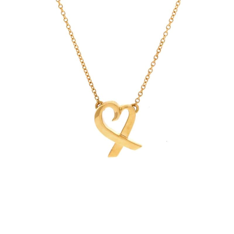 Tiffany & Co. Paloma Picasso Loving Heart Pendant Necklace 18K Yellow Gold Small: Condition: Pre-owned - Good,Brand: Tiffany & Co.,Main Stone: Unknown,Metal: 18K Yellow Gold,Metal Purity: 18K,Style: Pendant,Type: Necklace,Color: Yellow Gold,Material: 18K Yellow Gold
