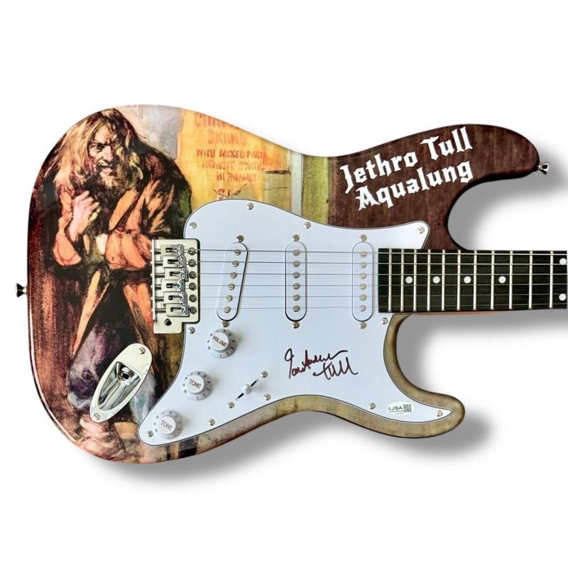 Ian Anderson Signed Guitar Custom Graphics JSA COA Jethro Tull Aqualung: Industry: Music,Signed: Yes,Autograph Authentication: James Spence (JSA),Original/Reproduction: Original,Object Type: Guitar & Guitar Pick,Country of Origin: United States