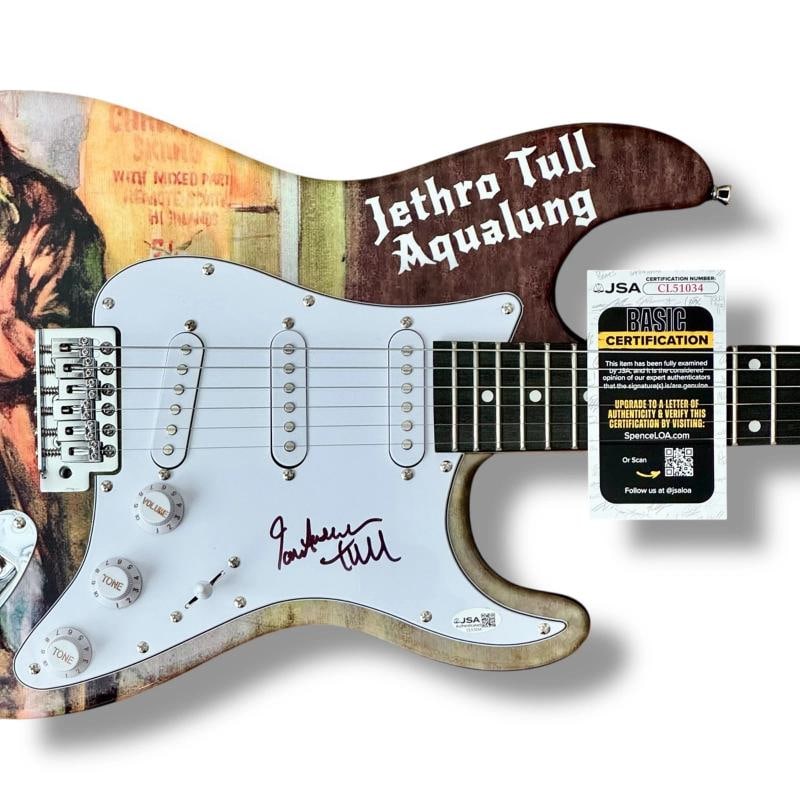 Ian Anderson Signed Guitar Custom Graphics JSA COA Jethro Tull Aqualung - 2