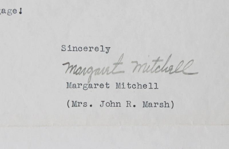 Margaret Mitchell Gone with the Wind Authentic Signed 1936 Letter BAS - 2