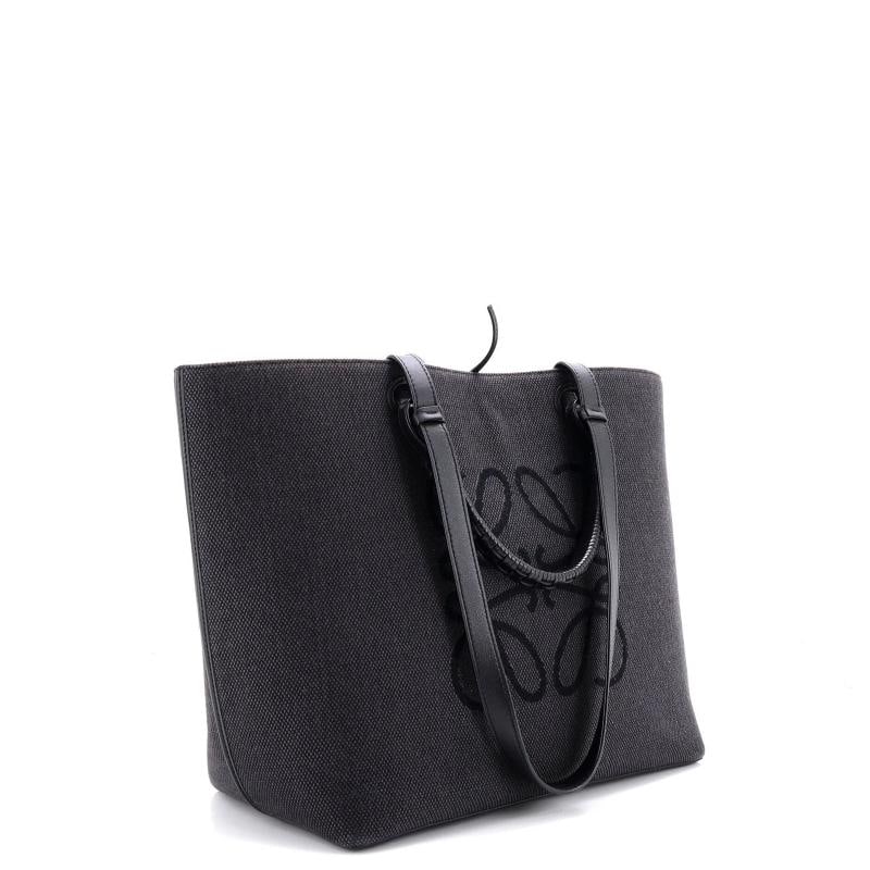 Loewe Anagram Square Basket Tote Canvas Medium - 2