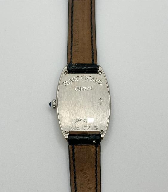Franck Muller Ladies Cintree Curvex 1752 QZ D 18K White Gold Pave Diamond Bezel - 5