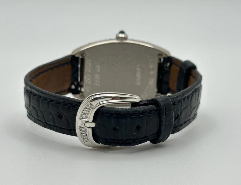Franck Muller Ladies Cintree Curvex 1752 QZ D 18K White Gold Pave Diamond Bezel - 6