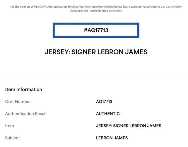 LeBron James Autographed Signed Cavaliers NBA Finals Jersey Auto PSA/DNA LOA - 5