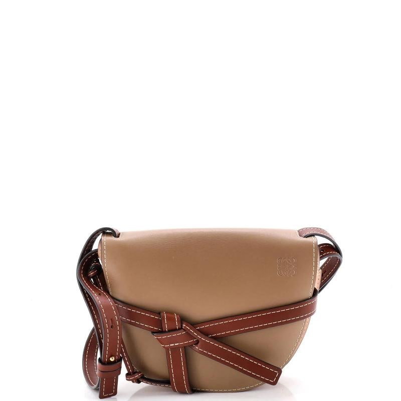 Loewe Gate Shoulder Bag Leather Small: Condition: Pre-owned - Good,Brand: Loewe,Exterior Material: Leather,Style: Cross Body Bags,Exterior Color: Brown,Department: Women,Size: Small