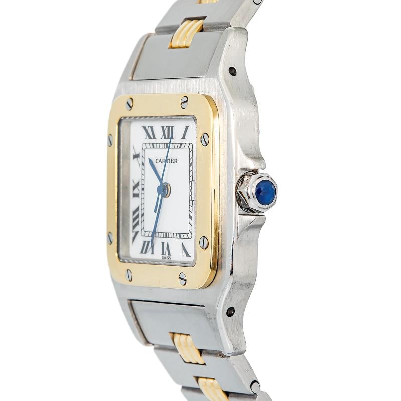 Cartier Santos Gordon RARE 18k YG TwoTone Auto White Dial Unisex's Watch 29mm - 3