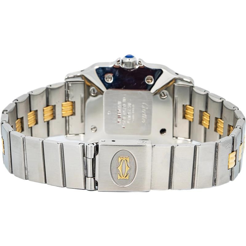 Cartier Santos Gordon RARE 18k YG TwoTone Auto White Dial Unisex's Watch 29mm - 5