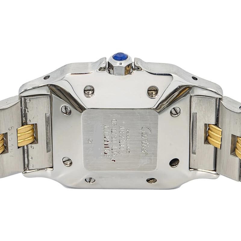 Cartier Santos Gordon RARE 18k YG TwoTone Auto White Dial Unisex's Watch 29mm - 6