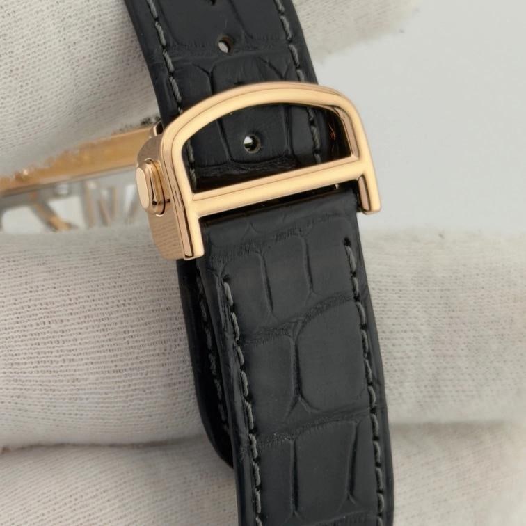 Cartier Santos Skeleton Dial Gold Large WHSA0016 4110 18k Rose Gold Box Paper - 18