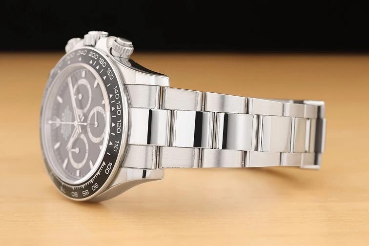 2024 CARD STICKERED ROLEX DAYTONA COSMOGRAPH 126500LN BLACK CERAMIC STEEL WATCH - 4