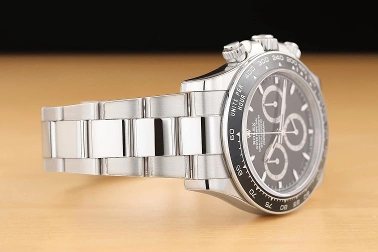 2024 CARD STICKERED ROLEX DAYTONA COSMOGRAPH 126500LN BLACK CERAMIC STEEL WATCH - 8
