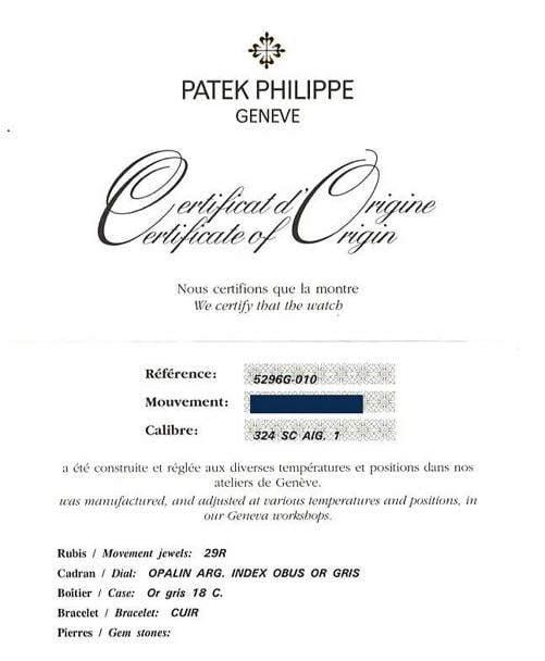 2010 PAPERS MINT Patek Philippe 5296G 38mm White Gold Calatrava Black Leather - 8