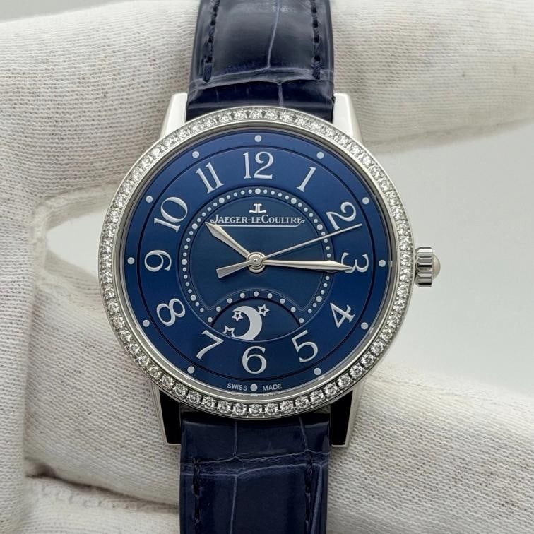 Jaeger LeCoultre Rendez-Vous Night & Day Q3448480 34mm Diamond Bezel Box Paper - 3
