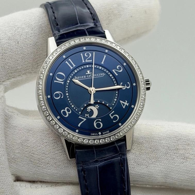 Jaeger LeCoultre Rendez-Vous Night & Day Q3448480 34mm Diamond Bezel Box Paper - 5