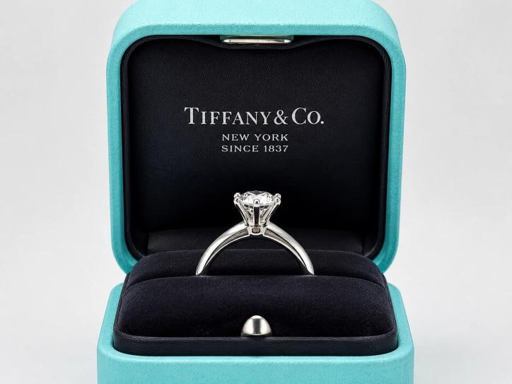 Tiffany & Co. Round Diamond 1.13 cts I VS1 Engagement Ring Plat Certificates - 5