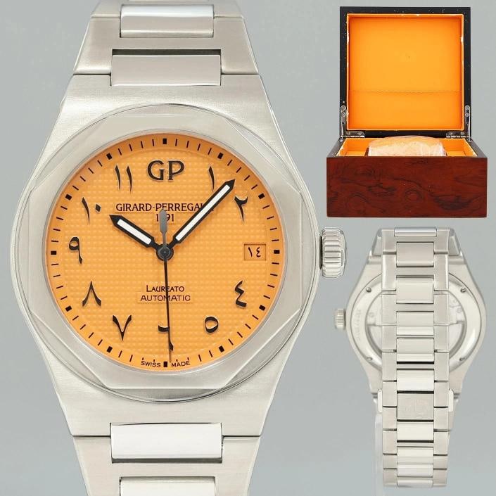 Girard Perregaux Laureato Limited 28 Pieces 81010-11-1745-11A Orange Arabic: Condition: Pre-owned - Excellent,Brand: Girard-Perregaux,Department: Men,Type: Wristwatch,Country of Origin: Switzerland