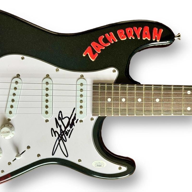 Zach Bryan Signed Guitar Custom 1/1 Graphics JSA COA I Remember Everything - 2