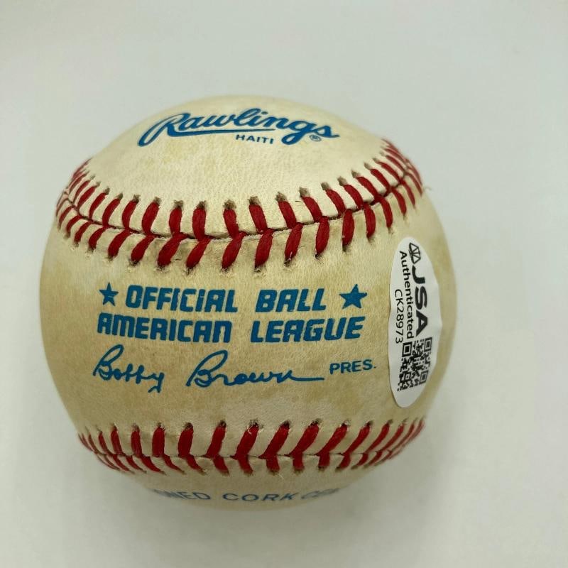 Dwight Lowry Signed Official American League Baseball JSA COA Twins RARE - 2