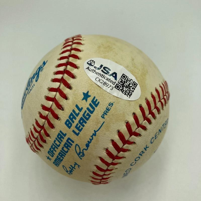 Dwight Lowry Signed Official American League Baseball JSA COA Twins RARE - 3