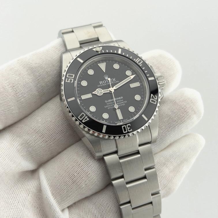 Rolex Submariner No Date 124060 41mm Black Ceramic Stainless Steel Box Papers - 4