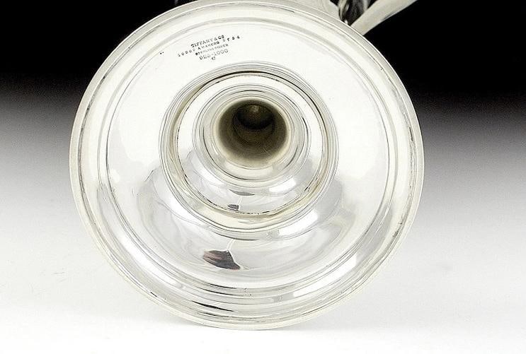 c1904-1905 Tiffany Co Sterling Silver Tall Double Handle Urn Vase - 7