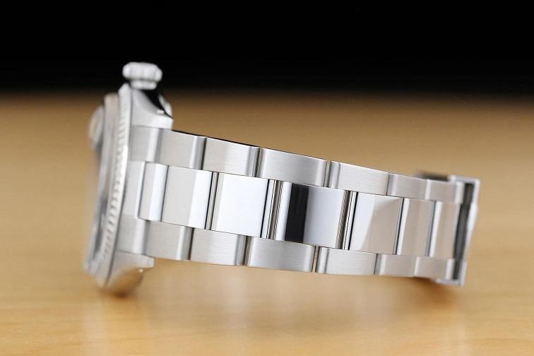 ROLEX MENS DATEJUST 1601 18K WHITE GOLD STEEL GRAY DIAL WATCH w/ OYSTER BAND - 5
