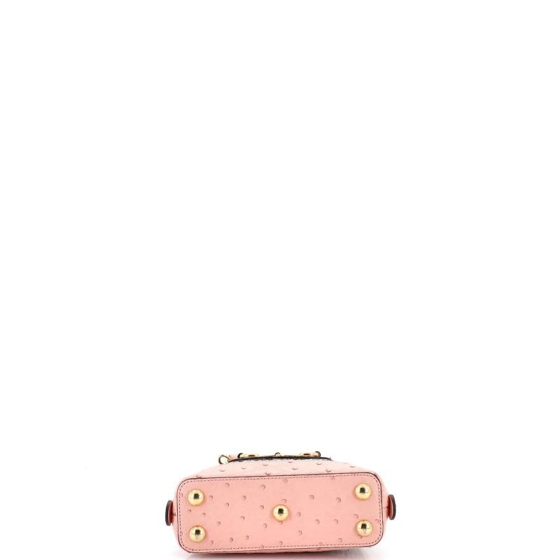 Gucci Horsebit 1955 Top Handle Bag Python and Ostrich Mini - 4