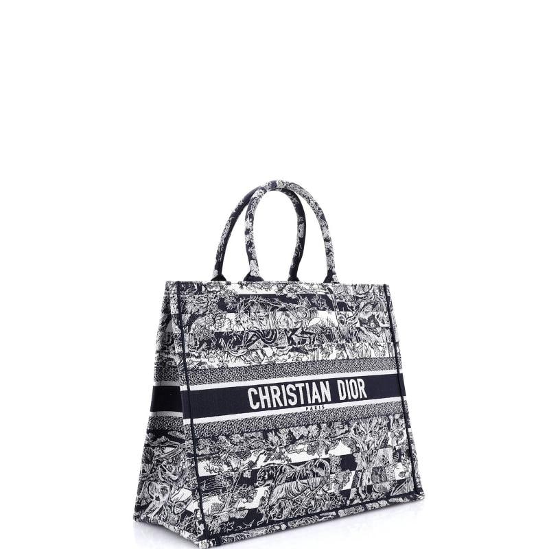 Christian Dior Book Tote Embroidered Canvas Large - 2