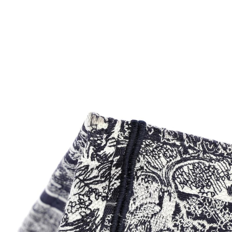 Christian Dior Book Tote Embroidered Canvas Large - 7