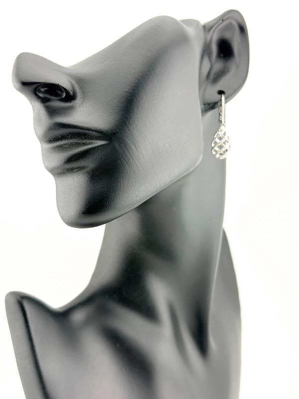 Tiffany & Co Paloma Picasso Venezia Luce Diamond Swirl Drop Earrings 18k WG - 10