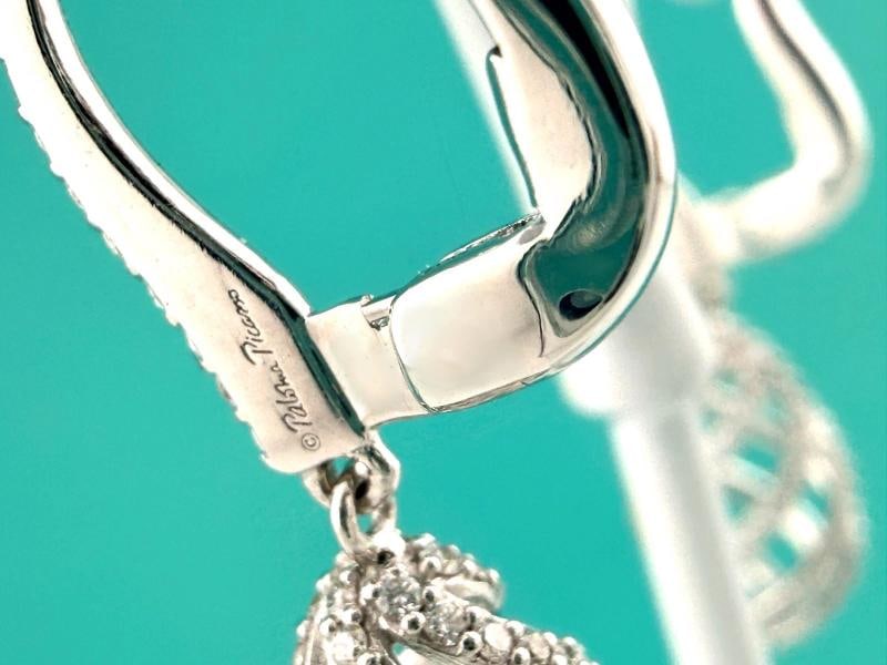 Tiffany & Co Paloma Picasso Venezia Luce Diamond Swirl Drop Earrings 18k WG - 6