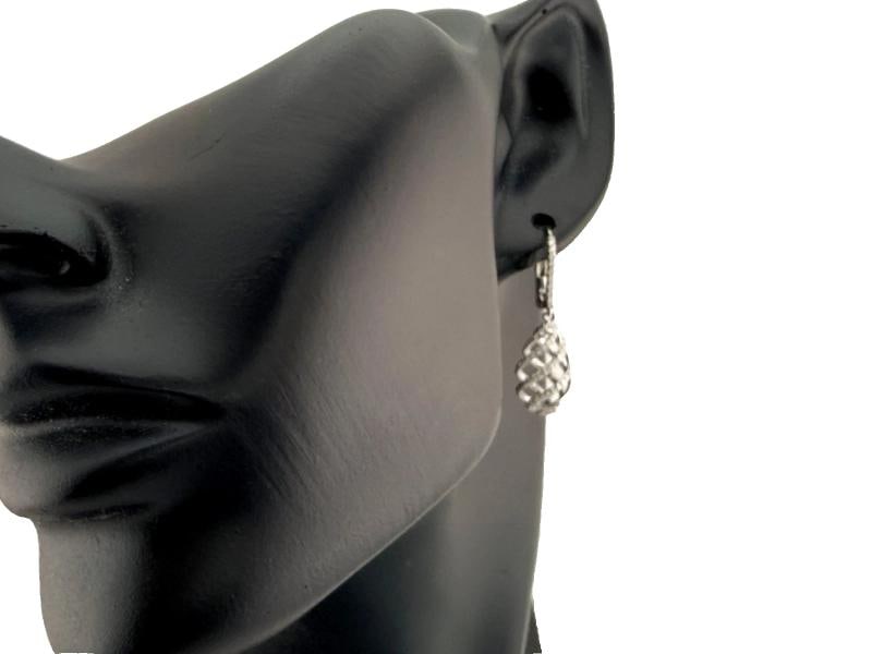 Tiffany & Co Paloma Picasso Venezia Luce Diamond Swirl Drop Earrings 18k WG - 9