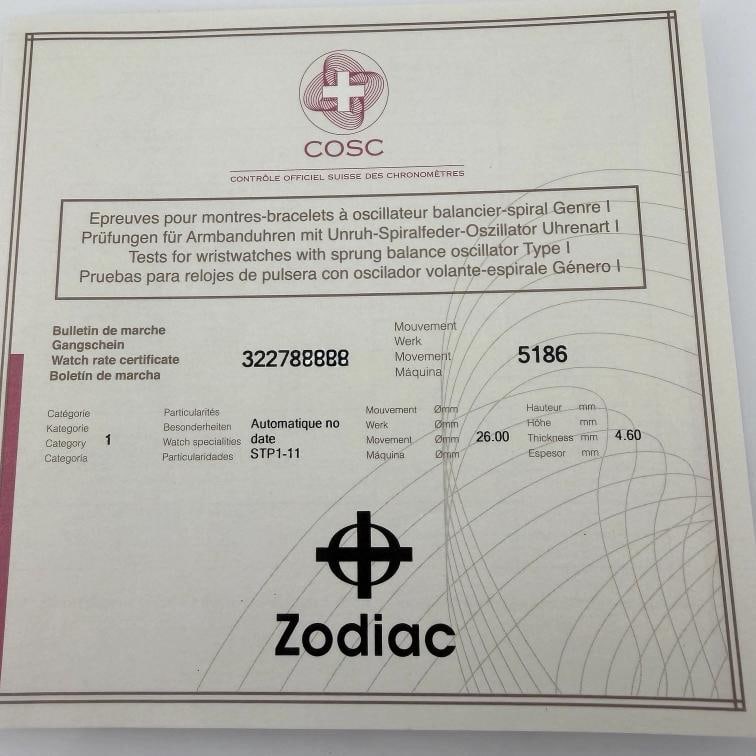 Zodiac Super Sea Wolf ZO9592 41mm Green Dial White Ceramic Box Booklet - 5