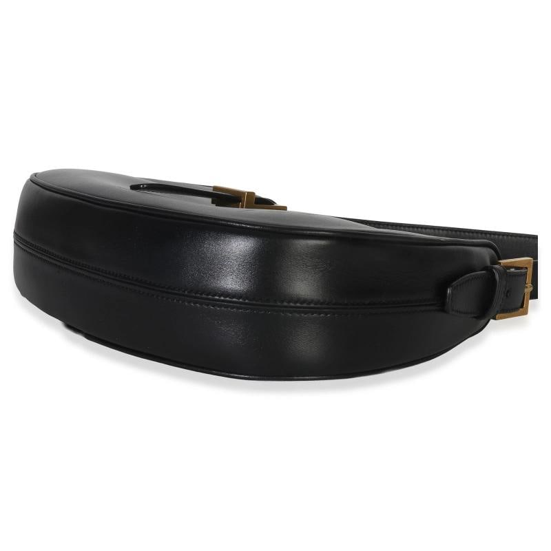 Saint Laurent Black Smooth Calfskin Le Fermoir Hobo - 6