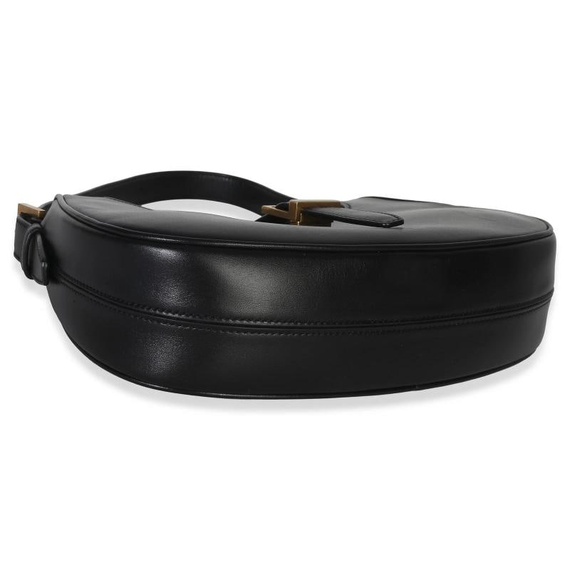 Saint Laurent Black Smooth Calfskin Le Fermoir Hobo - 7