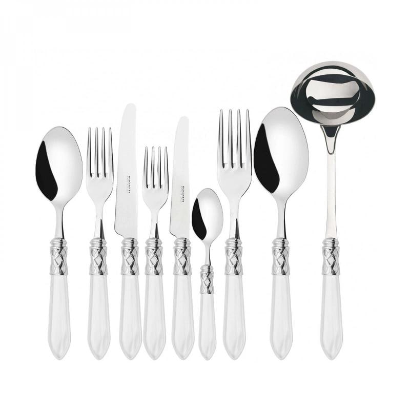 Casa Bugatti Made in Italy Aladdin Flatware Set 75 Pcs White - Official: Condition: New: A brand-new, unused, unopened, undamaged item in its original packaging (where packaging is applicable). Packaging should be the same as what is found in a retail store, unless the