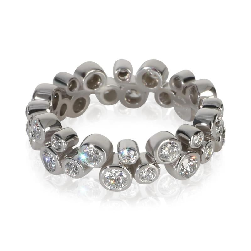 Tiffany & Co. Platinum Diamond Bubbles Band - 2