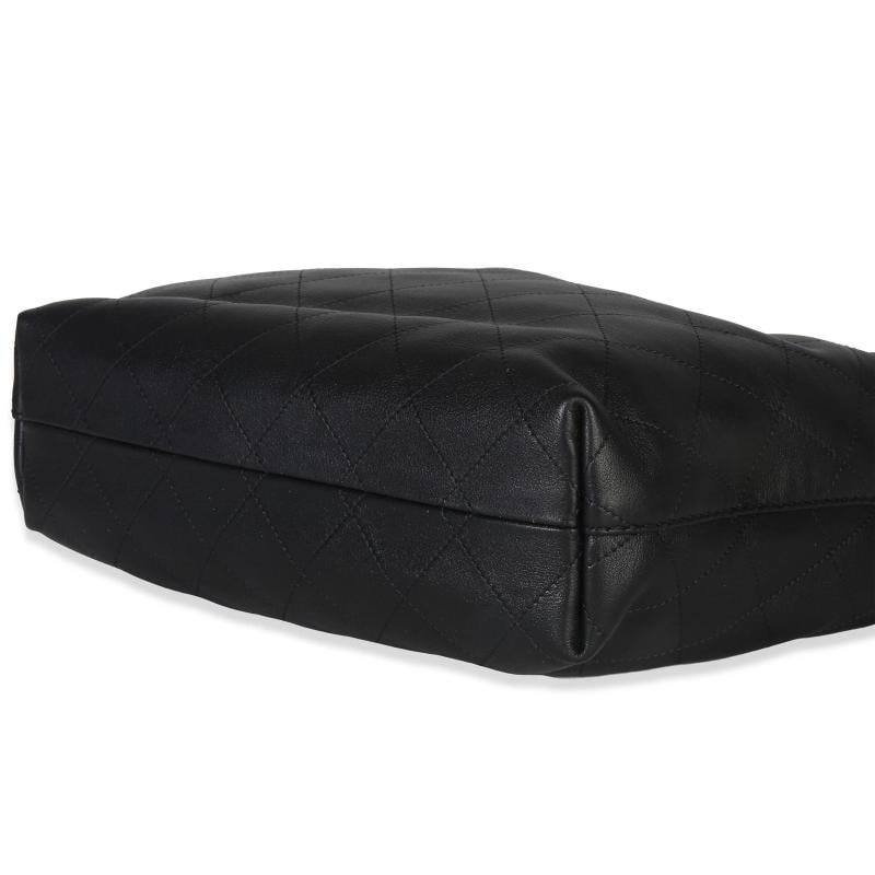 Chanel 26C Black Quilted Calfskin Large Hobo - 6