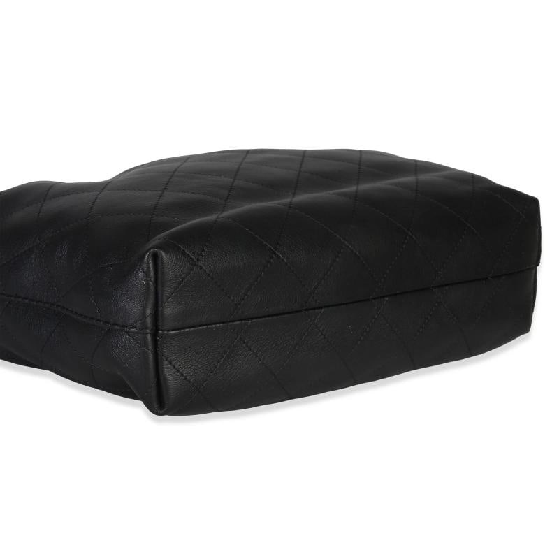 Chanel 26C Black Quilted Calfskin Large Hobo - 7
