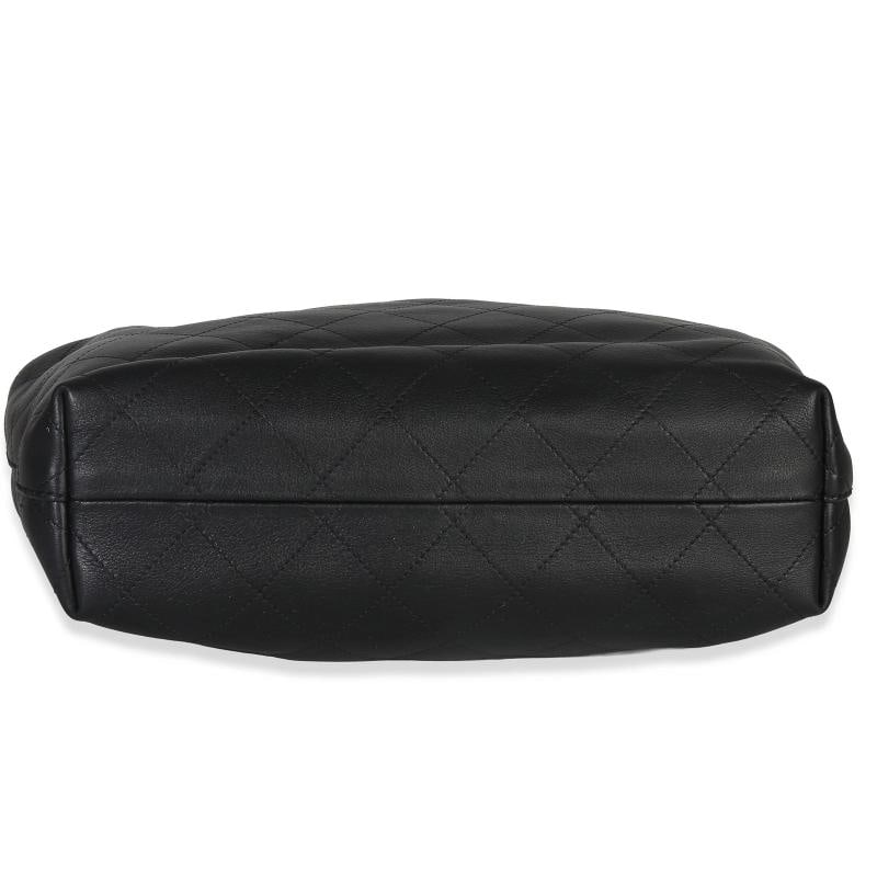 Chanel 26C Black Quilted Calfskin Large Hobo - 8