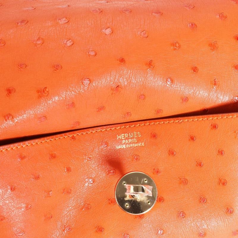 HermÃƒÂ¨s Tangerine Ostrich Lindy 30 GHW - 2