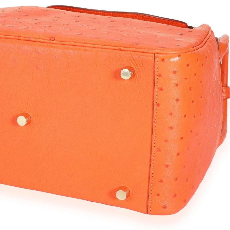 HermÃƒÂ¨s Tangerine Ostrich Lindy 30 GHW - 7