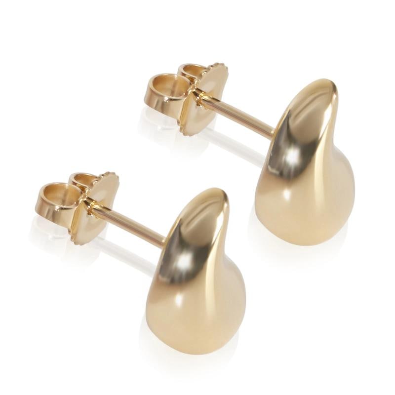 Tiffany & Co. Yellow Gold Elsa Peretti Teardrop Earrings - 3