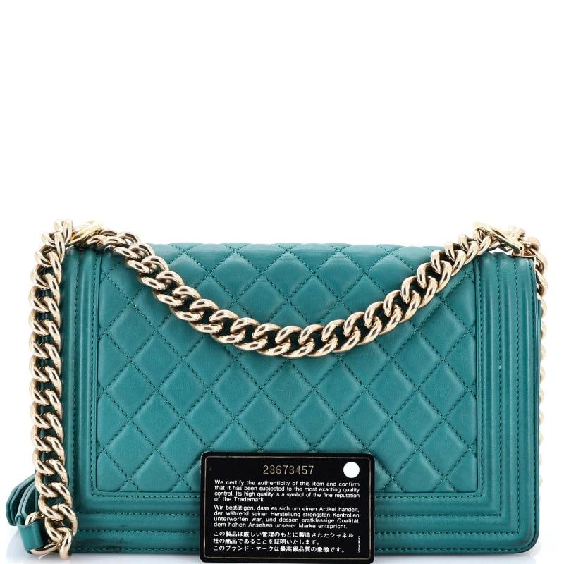 Chanel Boy Flap Bag Quilted Lambskin Old Medium - 2